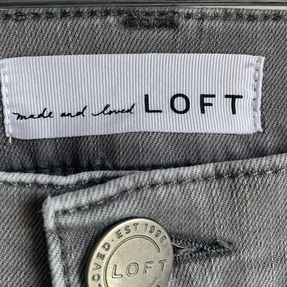 LOFT Gray Modern Skinny Crop Pants - Picture 5 of 6